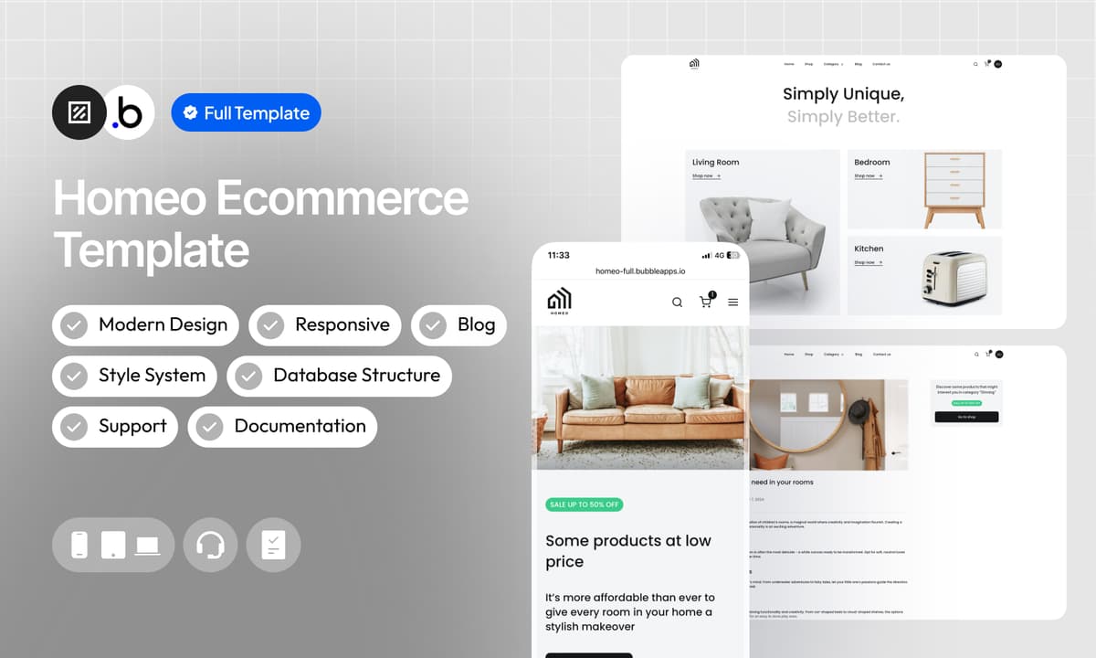 Homeo E-commerce Template