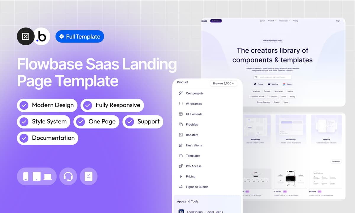 Flowbase Saas Landing Page